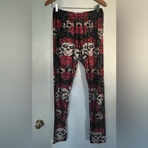 Full length skull leggings